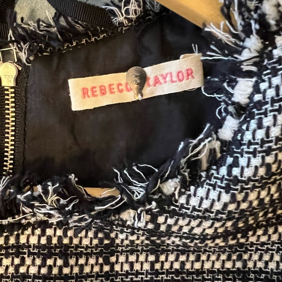 Saks 5th Avenue Rebecca Taylor Tweed Dress new with tags in black and white - Picture 2 of 4